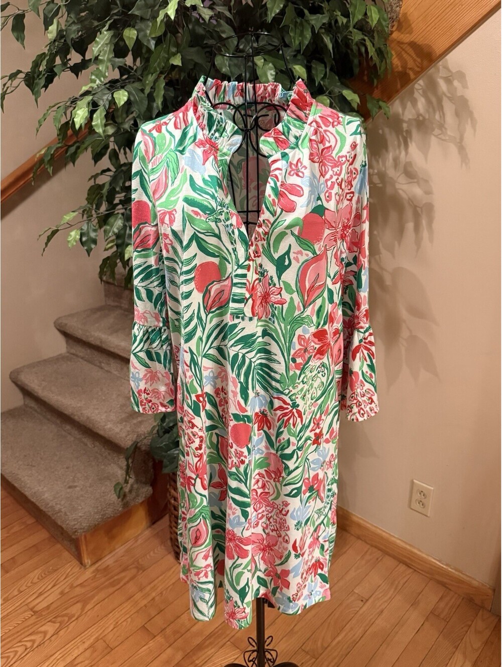 Lilly Pulitzer Hayes Dress Size M Multi Glowing Gardens